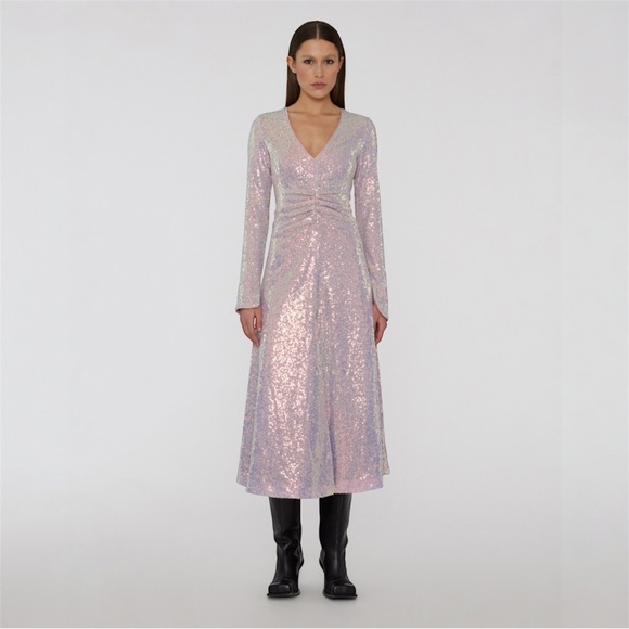 ROTATE Dresses & Skirts - ROTATE BIRGER CHRISTENSEN Sierra sequined stretch-tulle midi dress Size 6